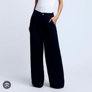 L'agence  black 💯% Linen Wide Leg Brie Pants Xl Us32